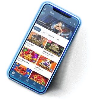 1xBet 2026 — lobby des slots sur un téléphone
