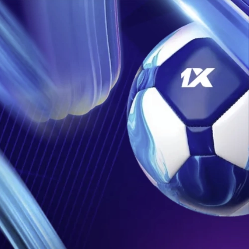 Football in motion on a blue-purple background — UEFA Champions League 2026