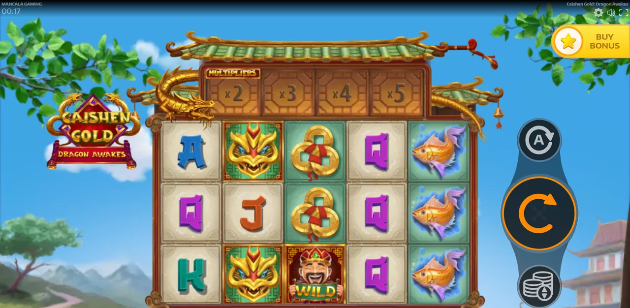 Caishen Gold: Dragon Awakes - écran de jeu