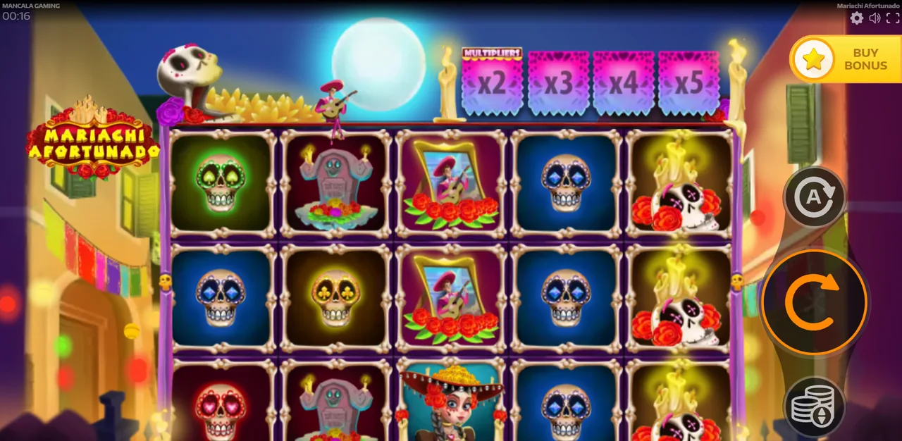 Mariachi Afortunado - écran de jeu