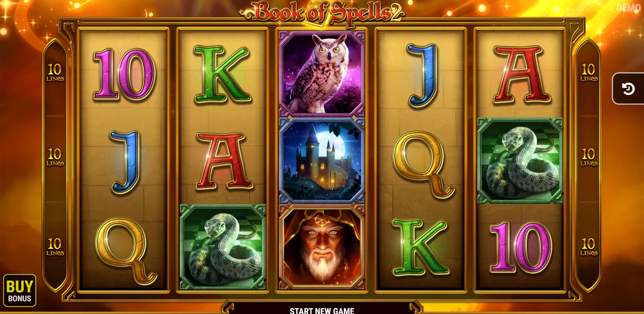 Book of Spells 2 - écran de jeu