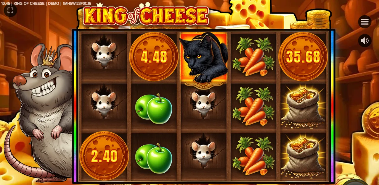 King Of Cheese - grille en cours de partie