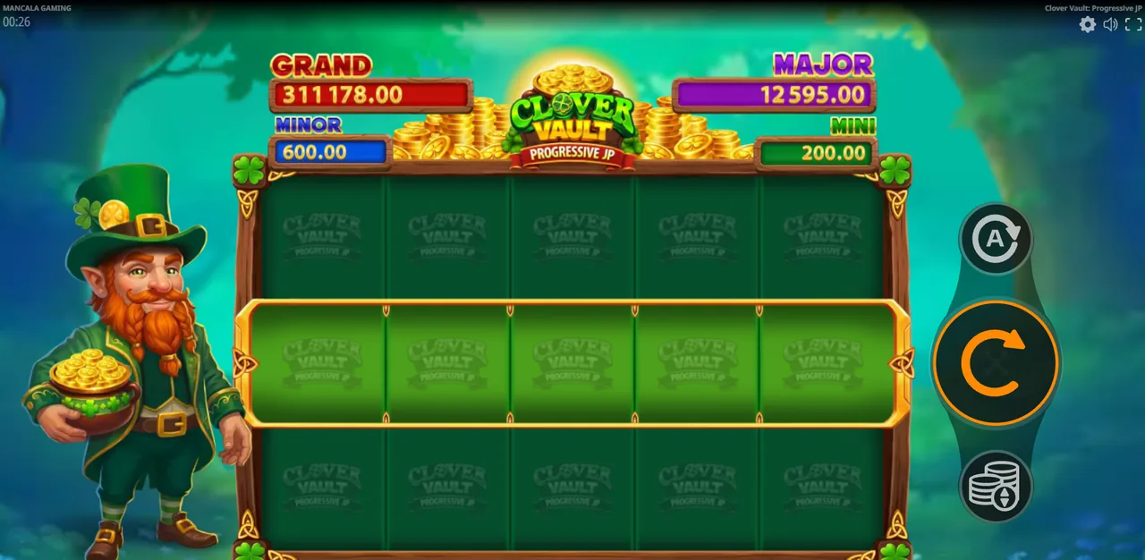 Clover Vault: Progressive JP - écran de jeu