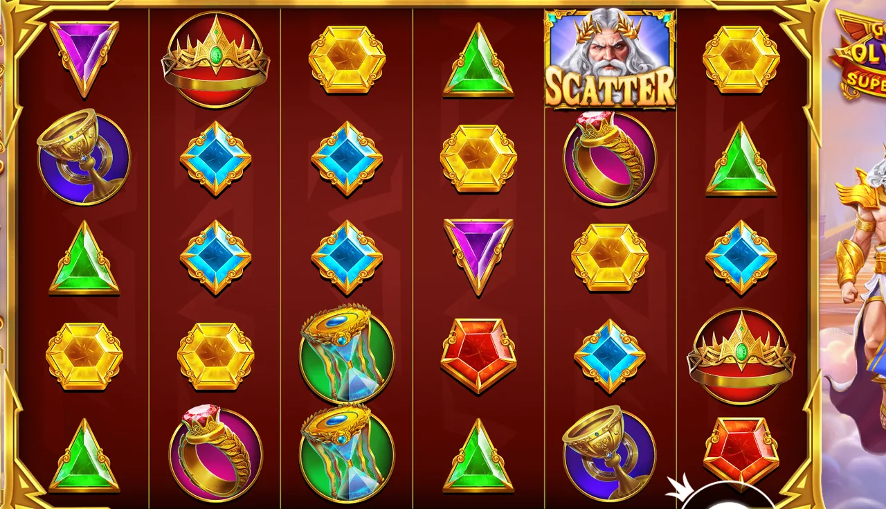 Gates of Olympus Super Scatter - reels after a spin