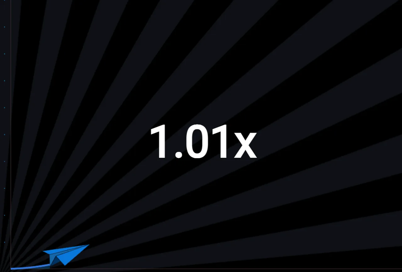 Airwealth - the paper plane takes off at 1.01x
