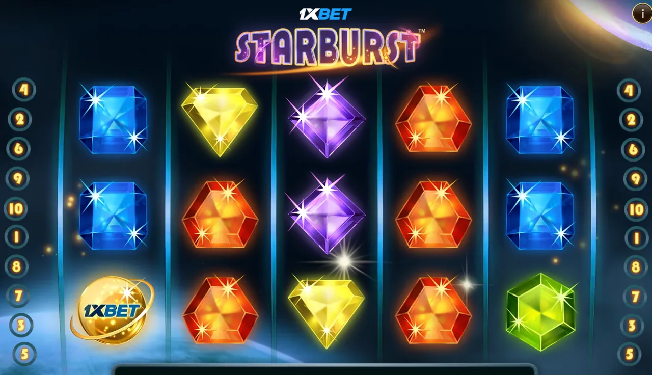 1xbet Starburst™ - الشبكة أثناء اللعب