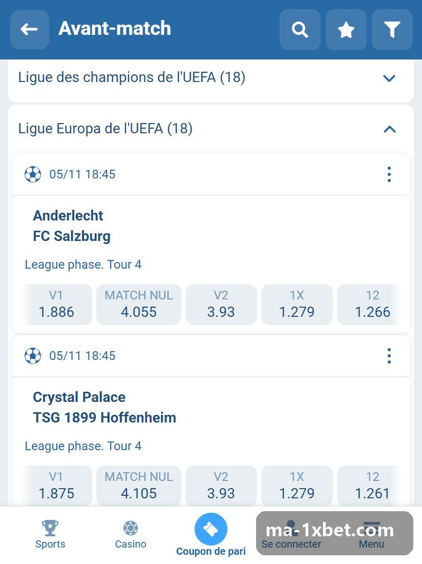 UEFA Europa League: upcoming fixtures listed with prices