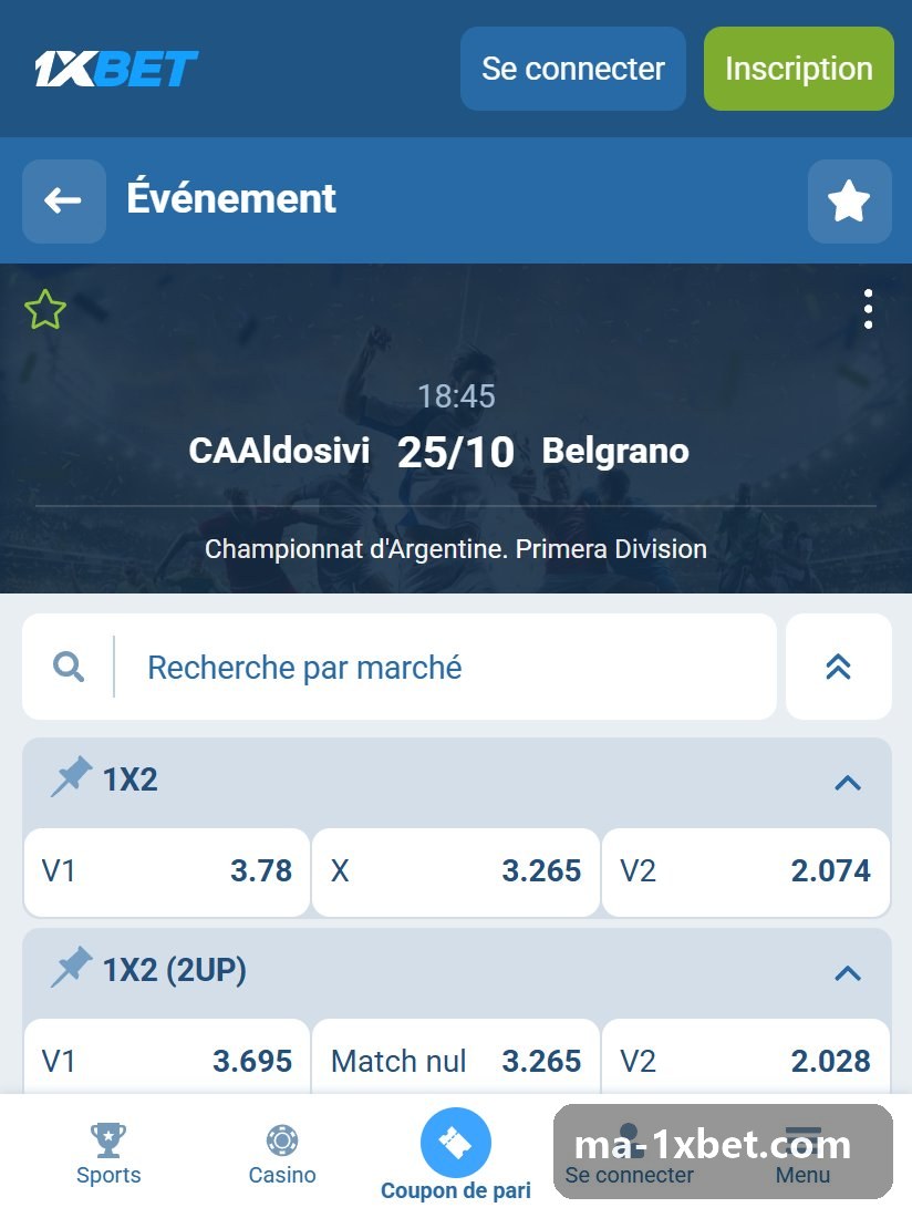 Championnat d'Argentine. Primera Division : fiche d'une rencontre argentine