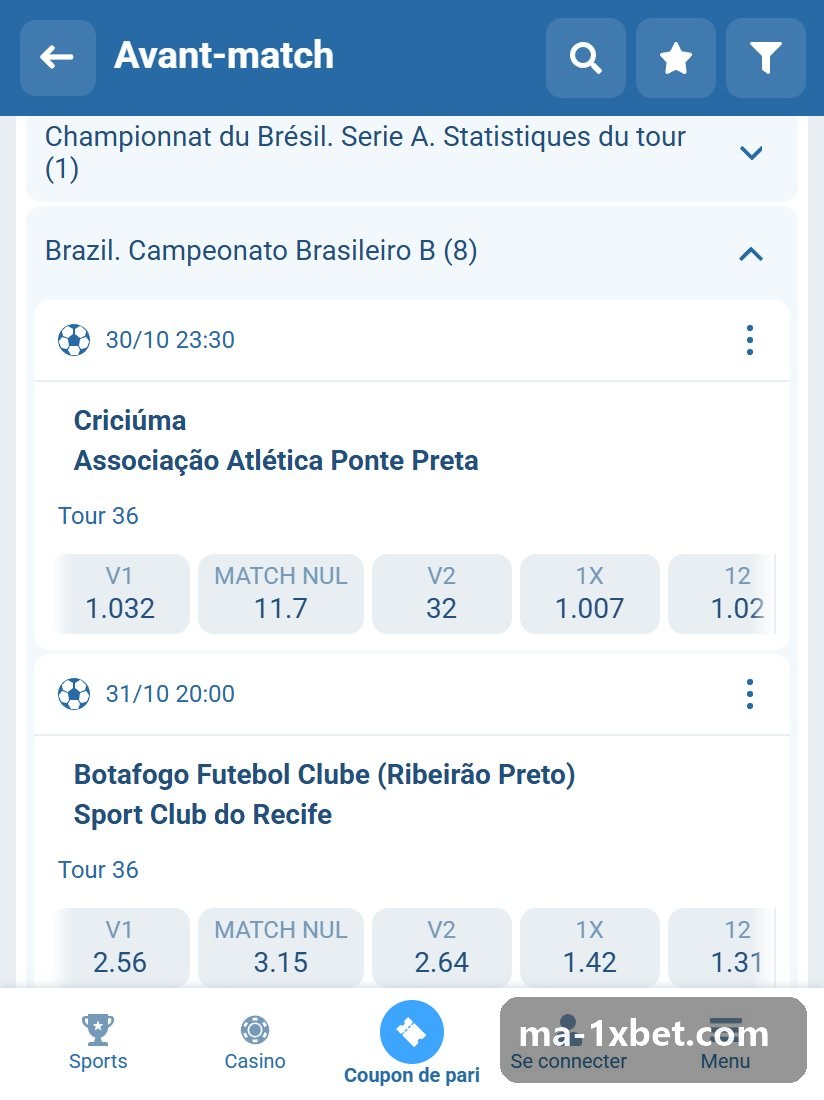 Brazil. Campeonato Brasileiro. Serie B: fixtures listed before kick-off