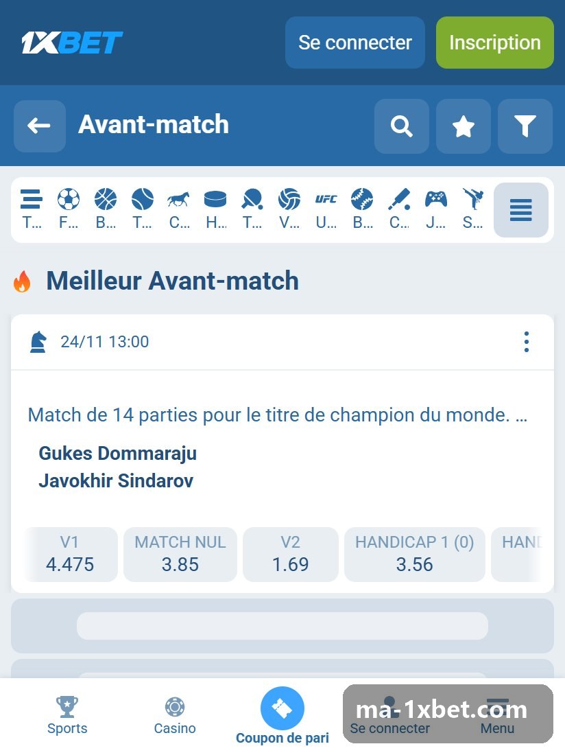 Clutch Chess Champions Showdown. 2026. St. Louis. Rapid Chess. 2-Games. Round 7. 2nd Game : liste d'avant-match avec V1, match nul, V2 et handicap (0)