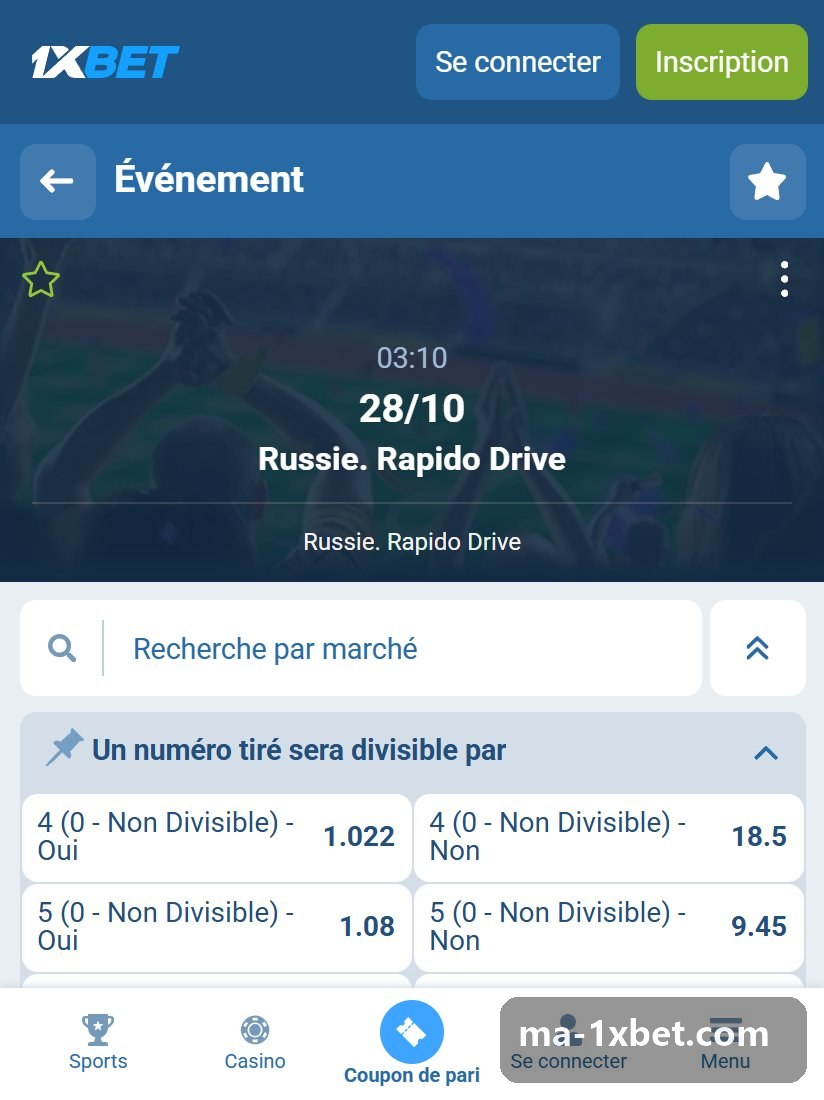 Russia. Oxota sur mobile : heure du tirage et premier bloc Un numéro tiré sera divisible par