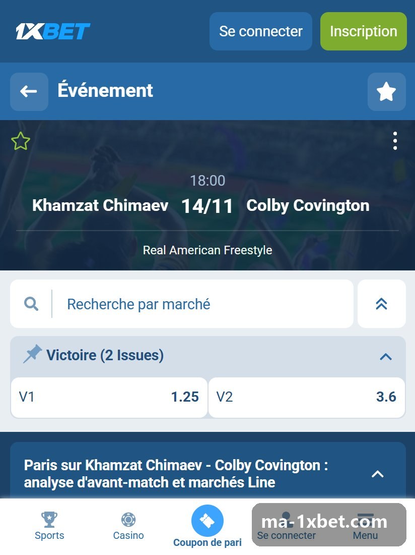 World Championship. 2026. Freestyle Wrestling : fiche d'un combat avec les deux noms en tête et le bloc Victoire (2 Issues)